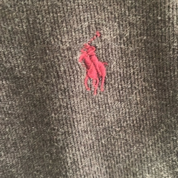 Polo Ralph Lauren Gray 1/4 Zip Pullover Sz M EUC - Picture 5 of 6
